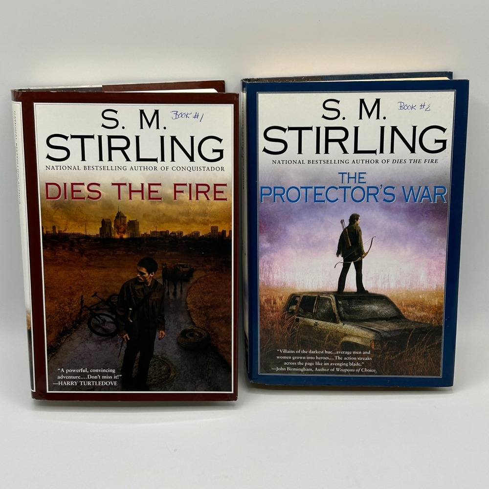 S. M. Stirling Dies the Fire & The Protector's War Hardcover Book Set Sci-Fi